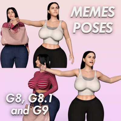 Memes Poses for G8F G8.1F and G9