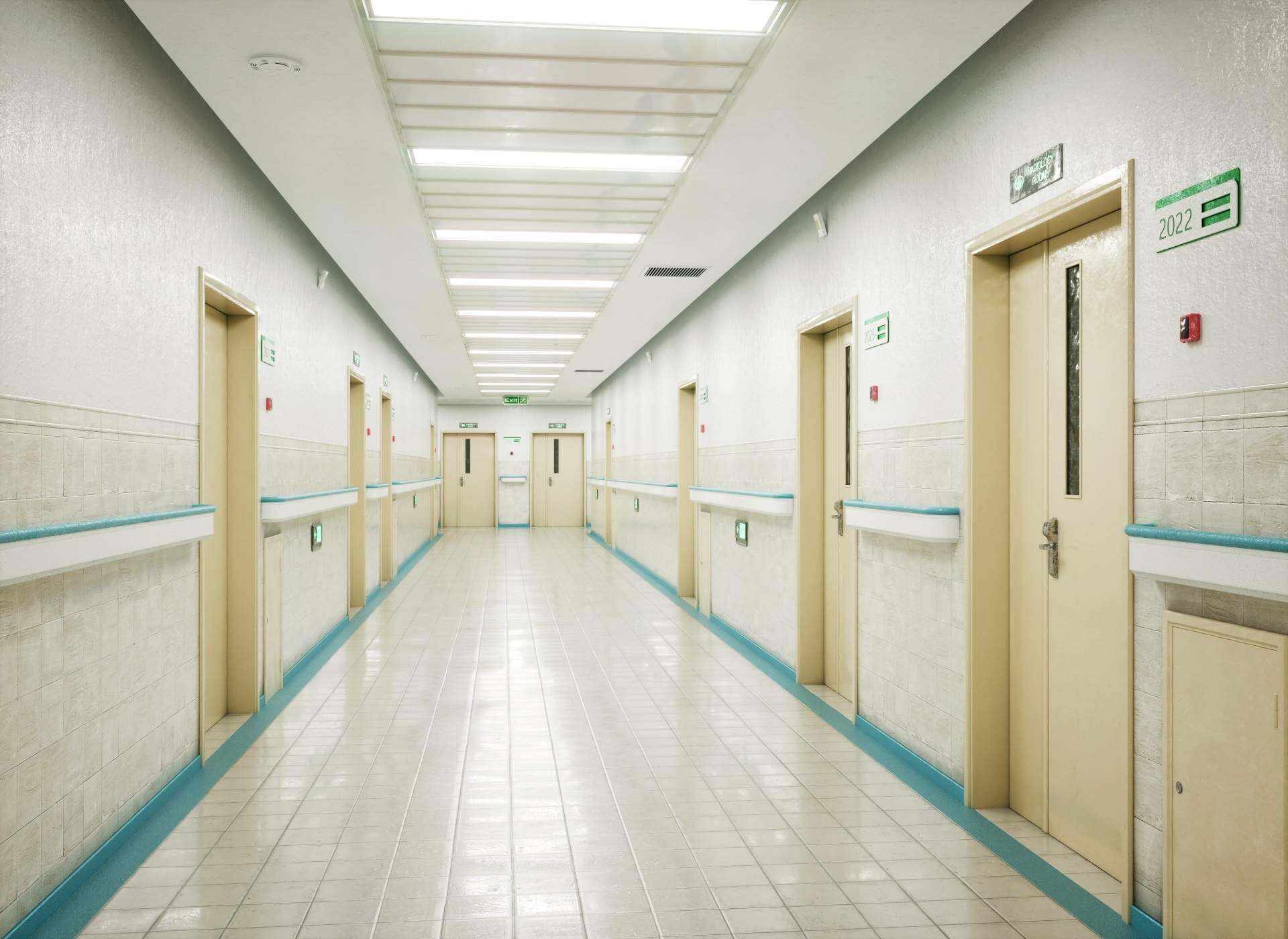 Hospital Corridor 3D Model by adriankulawik