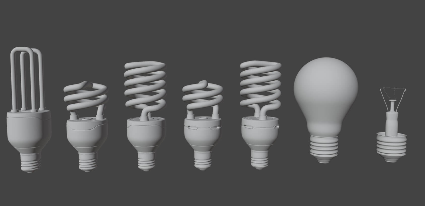 Light Bulb Pack - 3D Model by adriankulawik