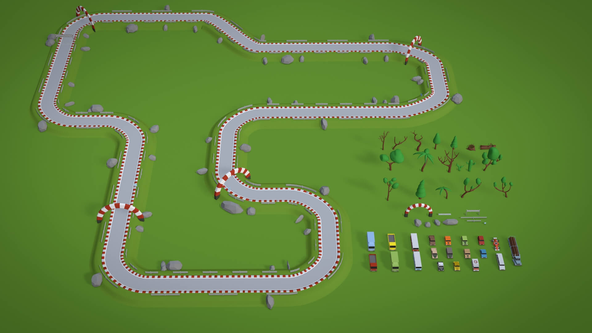 3d Racing Track Race Track Collection - 3D Model by adriankulawik