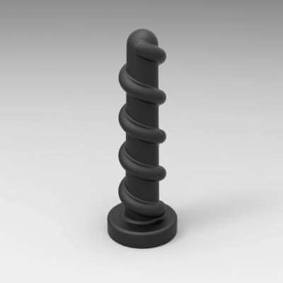 Anal Plug Version 5 - 3D Model by AdultPrint