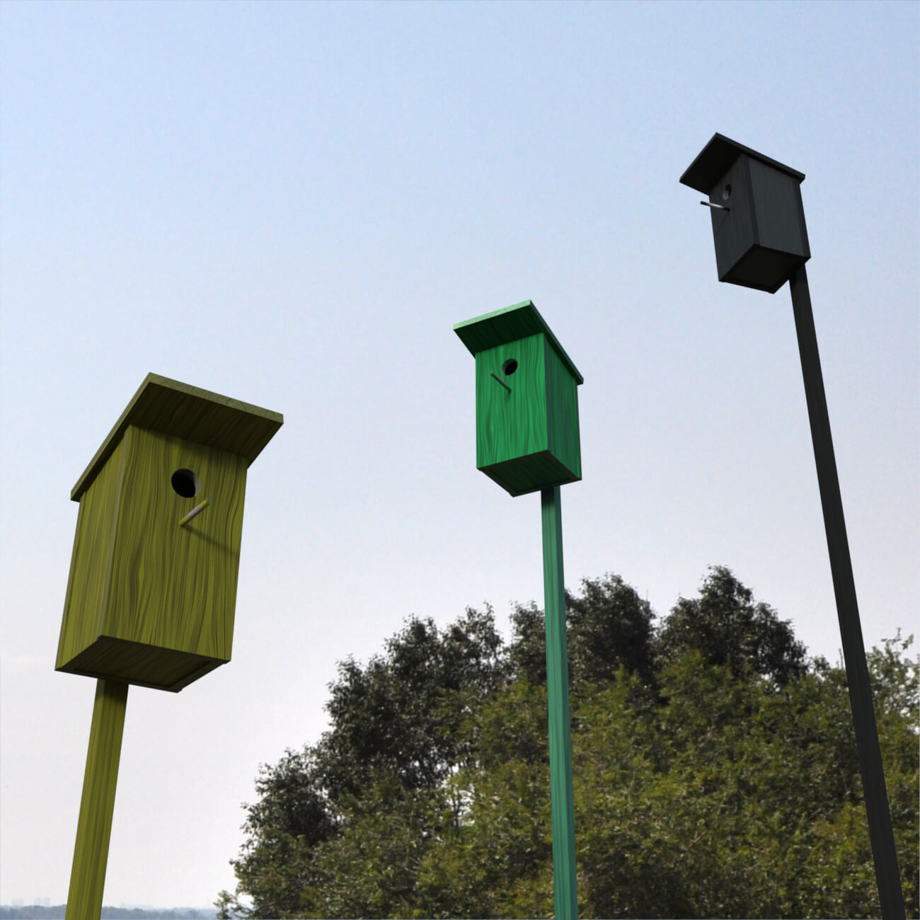Starling Nest Box - Daz Content by Aesli