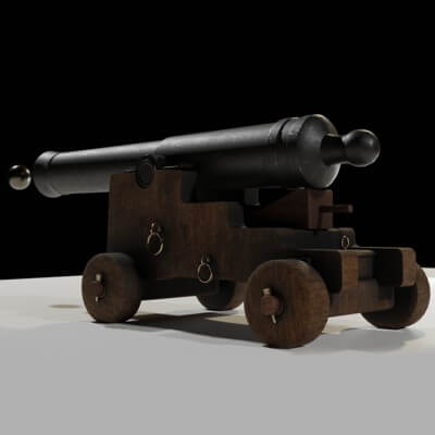 6 Pounder Naval Cannon 18th Century