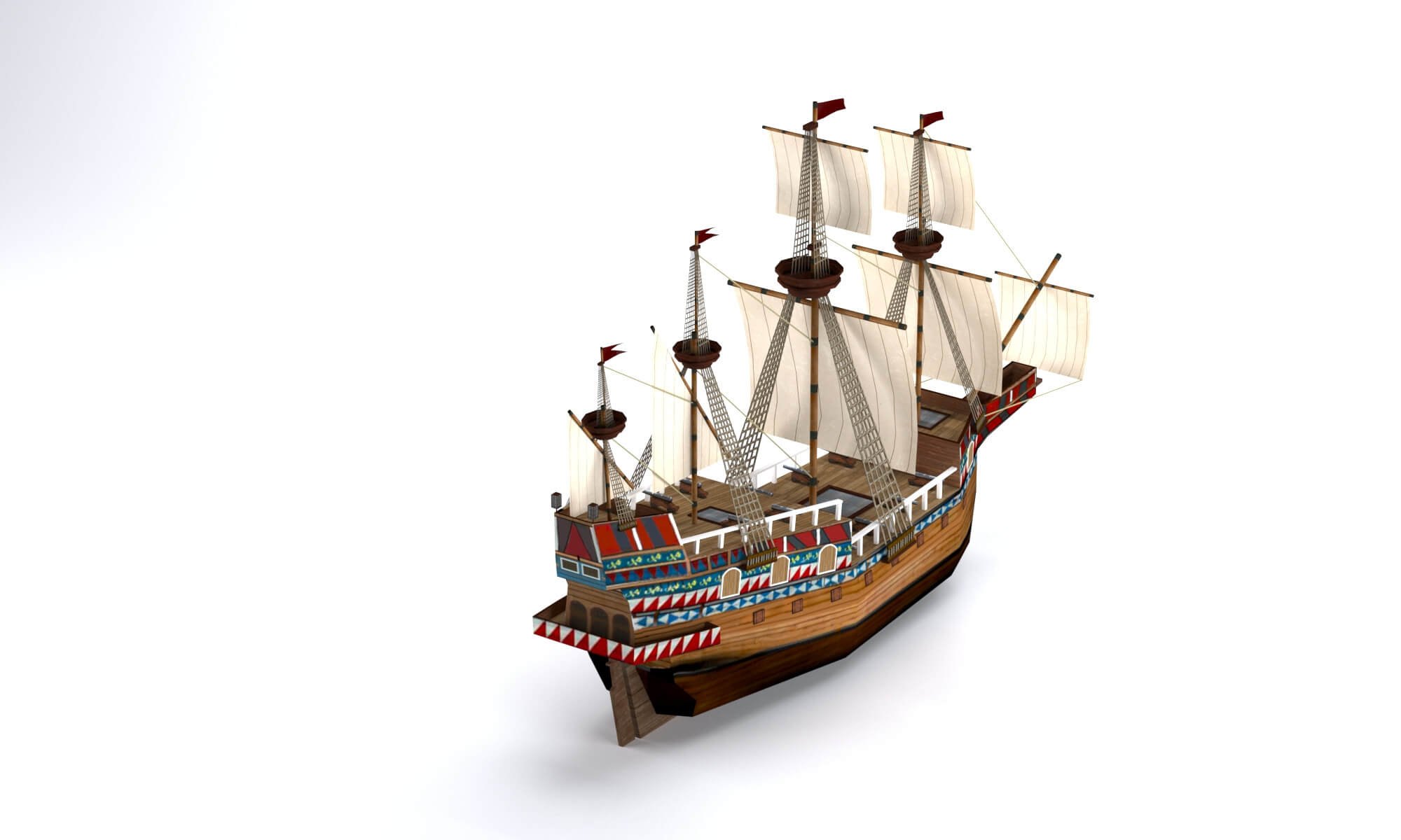 Galleon - Free 3D Model by Agent2000