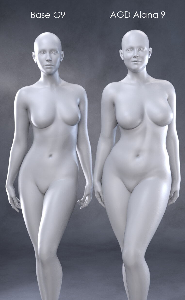 AGD Alana 9 Character Morph for G9