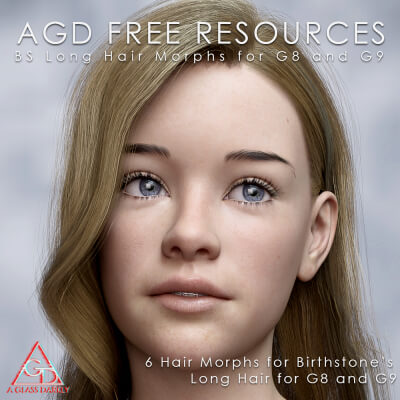 AGD Free Hair Morphs for BS Long Hair