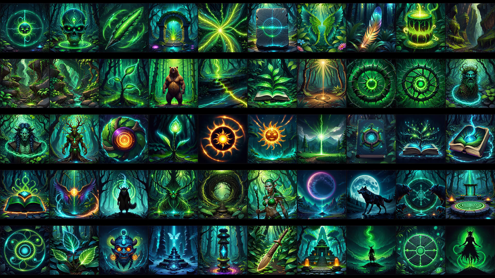Magic Spell Icons Mega Bundle2 - 2D Game Asset by AIgameicons