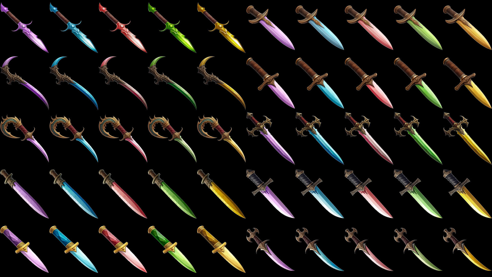 Weapon Icons Bundle2 - 2D Game Asset by AIgameicons