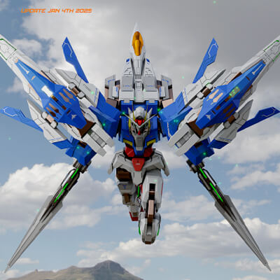 Mecha 00 Raiser Gundam - Rigged