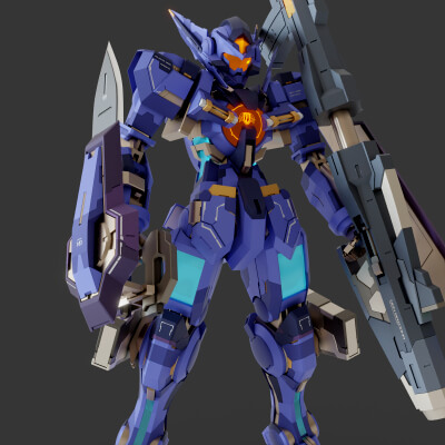 Mecha Gundam Astraea Type F Graham Ver - Rigged