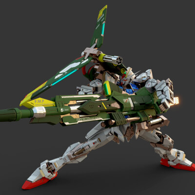 Mecha Launcher Strike Gundam Remake - Rigged