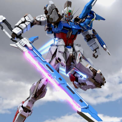 Mecha Sword Strike Gundam Remake - Rigged