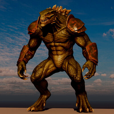 "3D Monster Lowpoly R2"