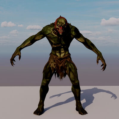 "3D Monster Lowpoly"
