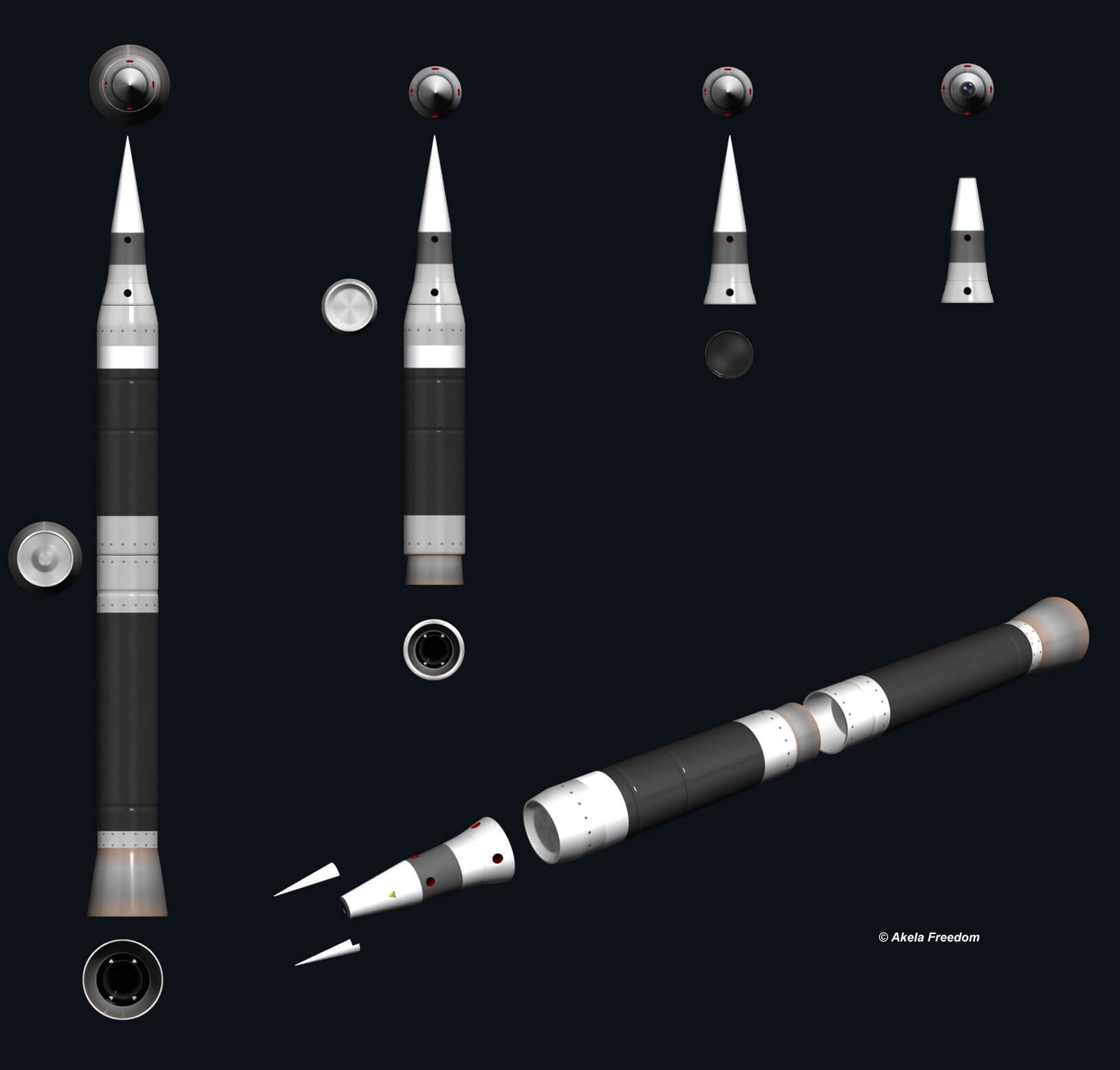 Aster 30 Block 2 BMD 3D Model by Akela Freedom
