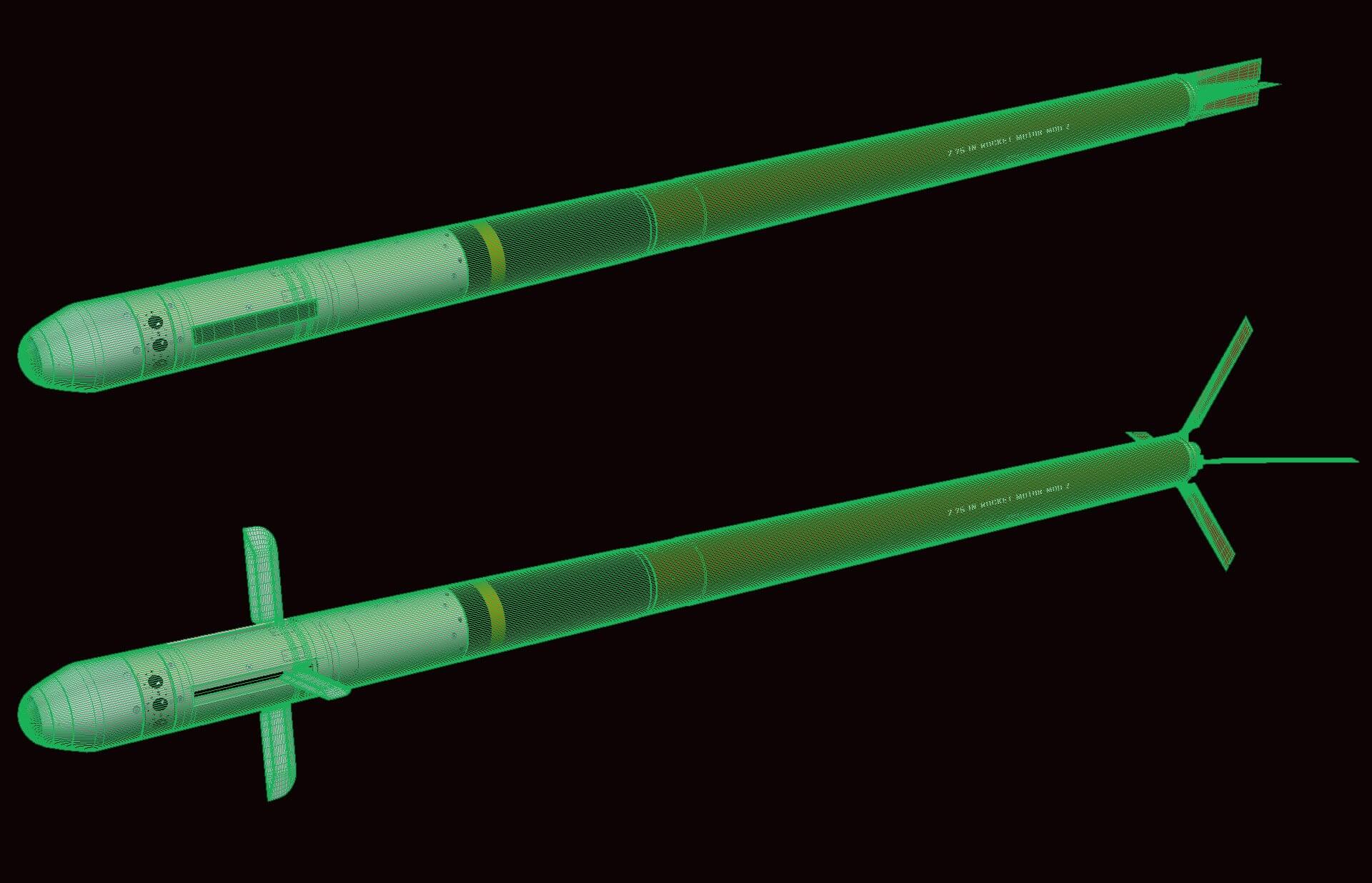 FZ275 LGR Laser Guided Rocket 3D Model by Akela Freedom