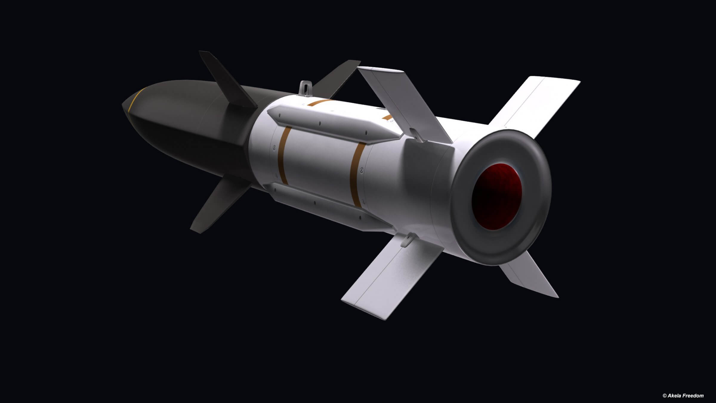 HAWC Hypersonic Airbreathing Weapon Concept 3D Model by Akela Freedom