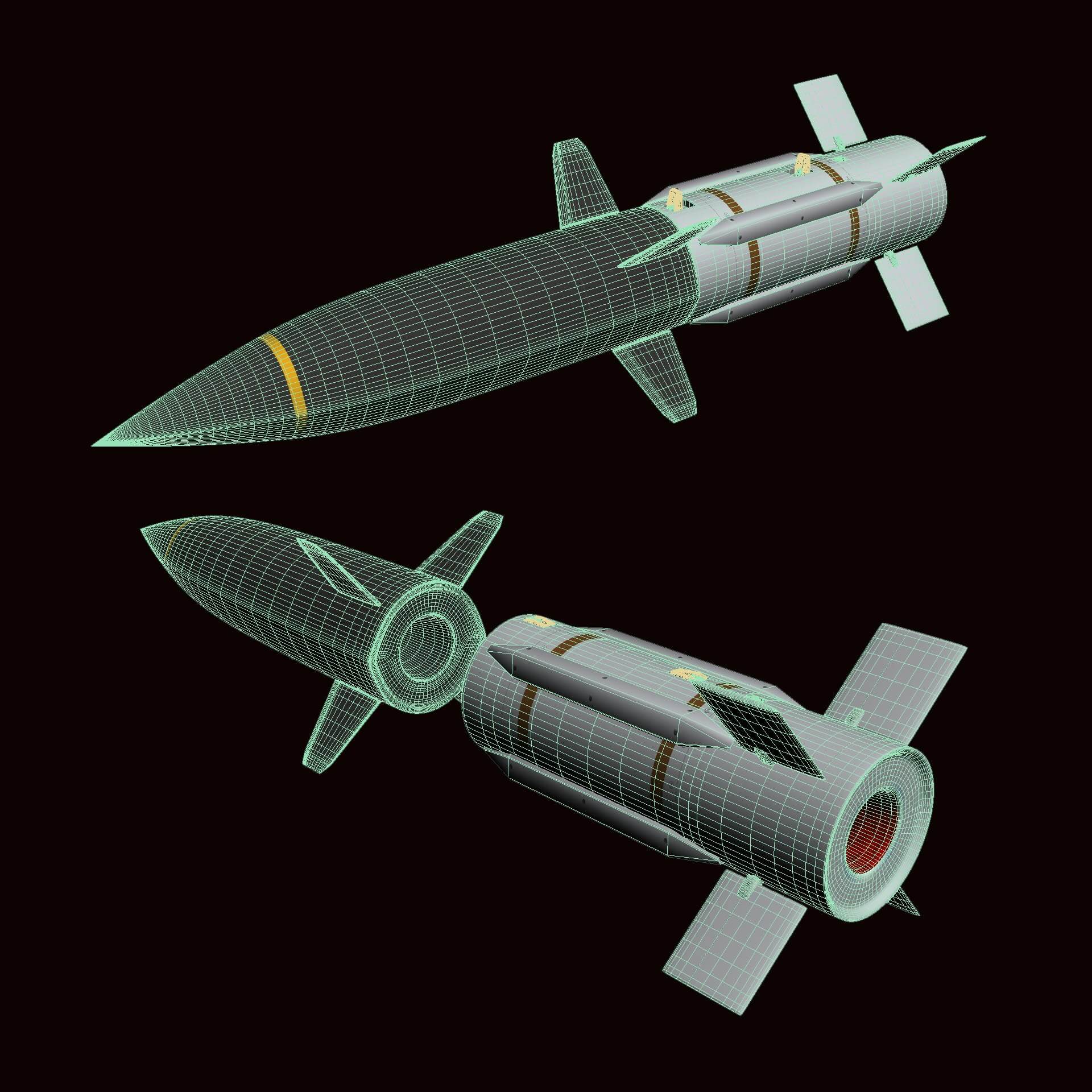 HAWC Hypersonic Airbreathing Weapon Concept 3D Model by Akela Freedom