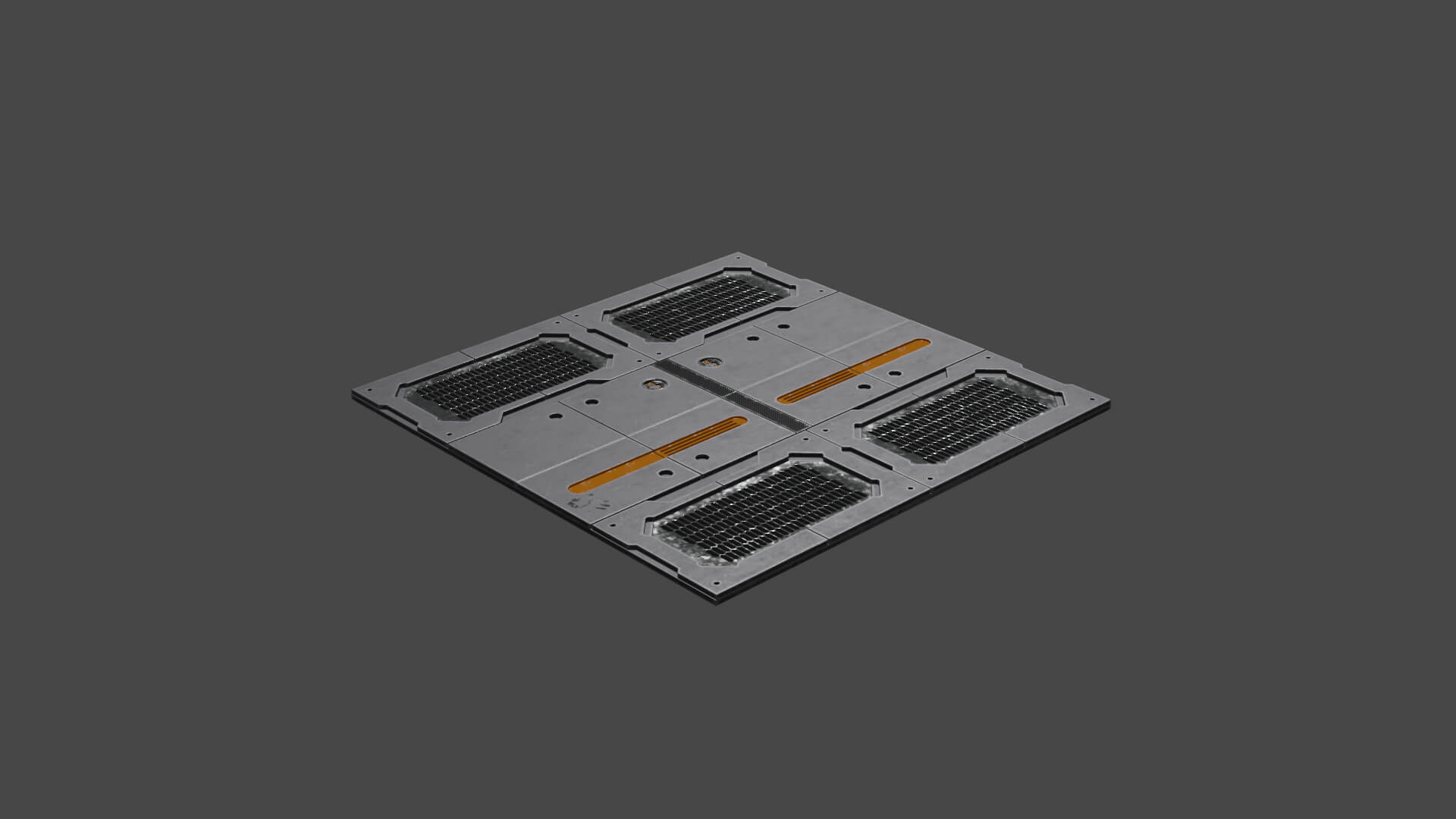 SciFi Floor Panel 3D Model by alatus