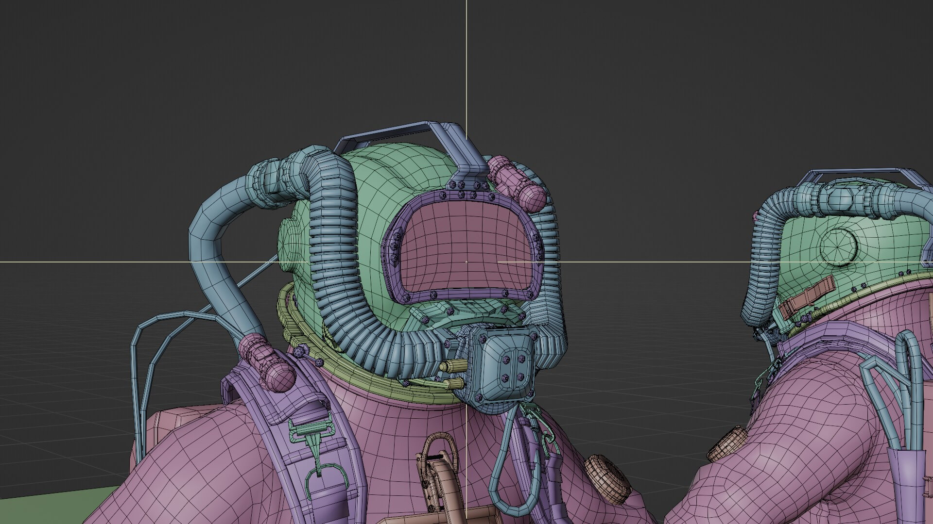 Modern Deep Sea Diving Suit 3D Model by Albin