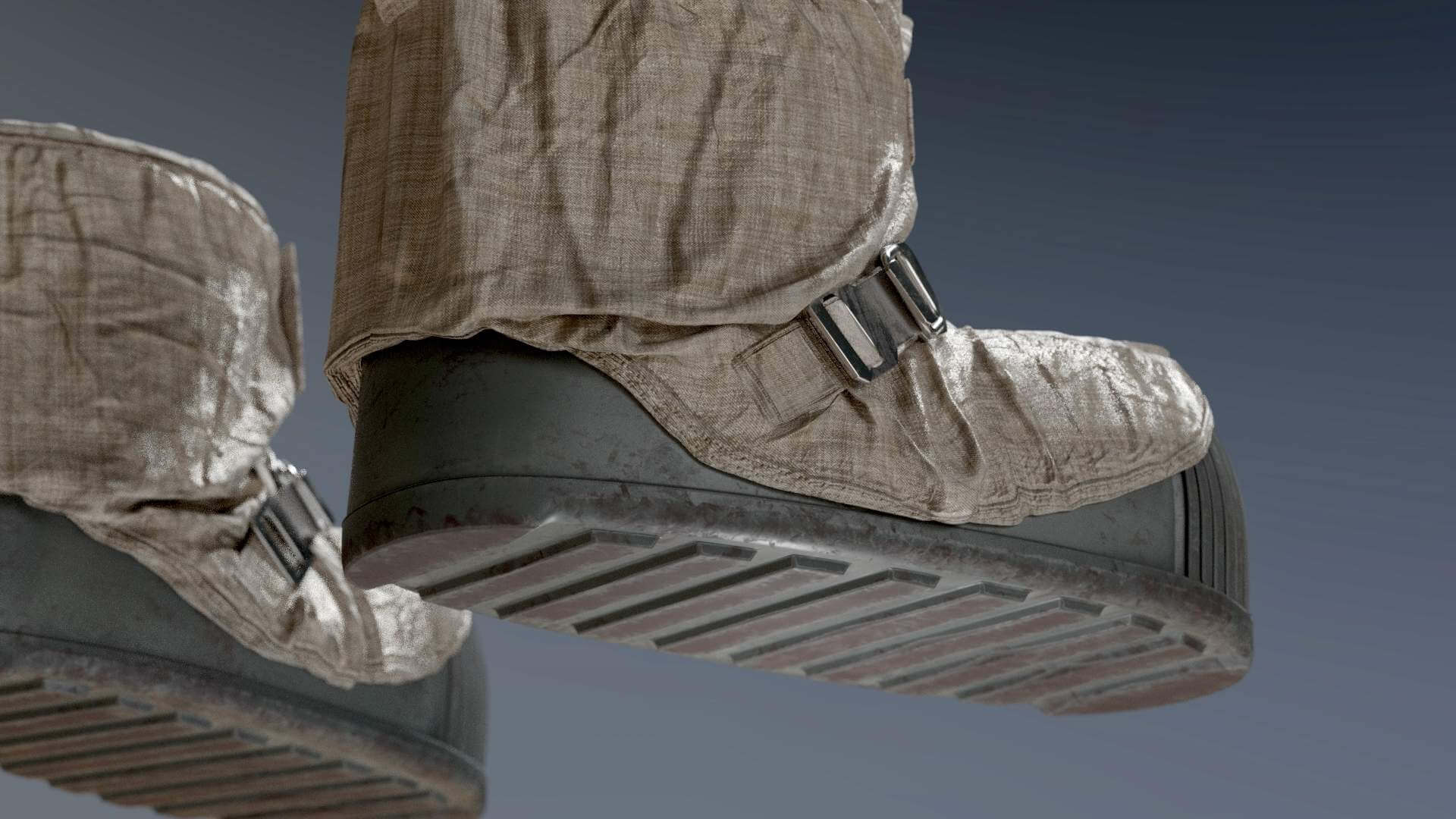 NASA Apollo 11 Boots 3D Model by Albin