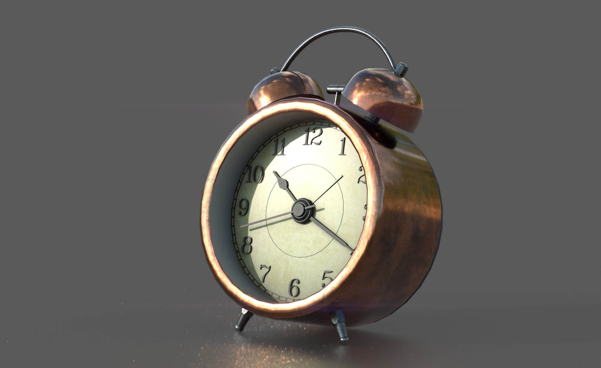 Analog Alarm Clock - 3D Model by alenfsl