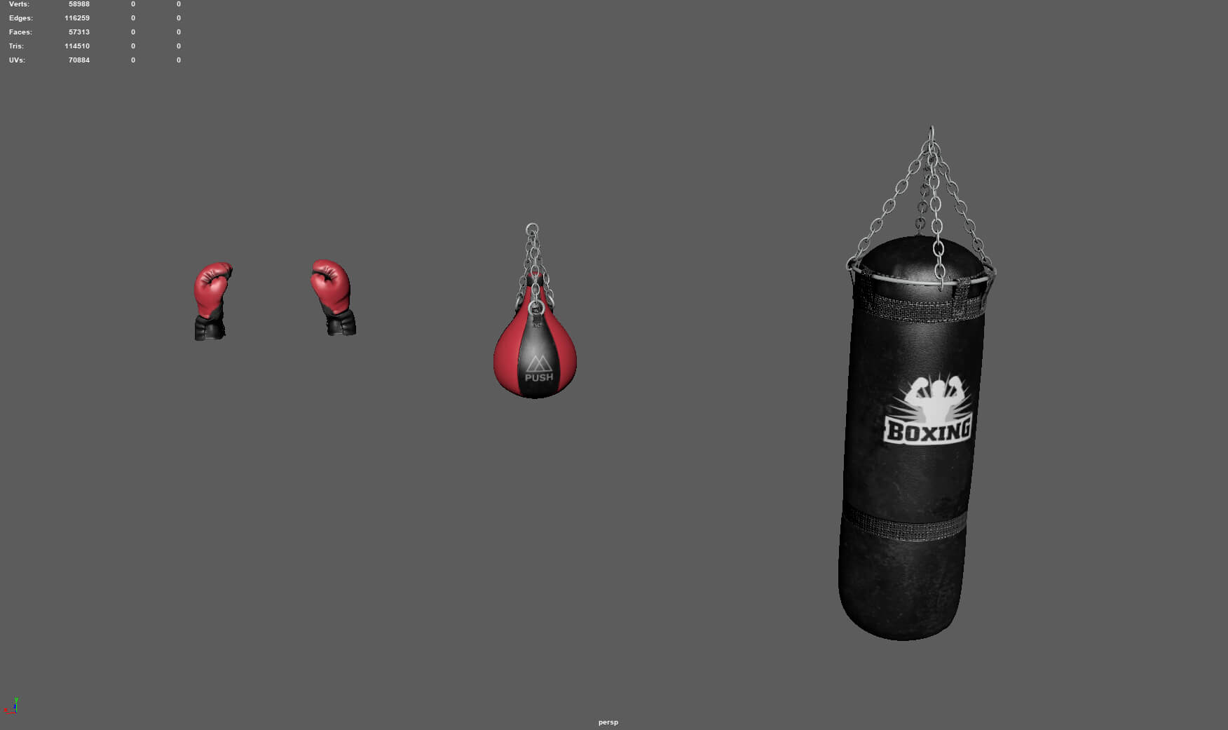 Boxing Equipment 3D Model by alenfsl