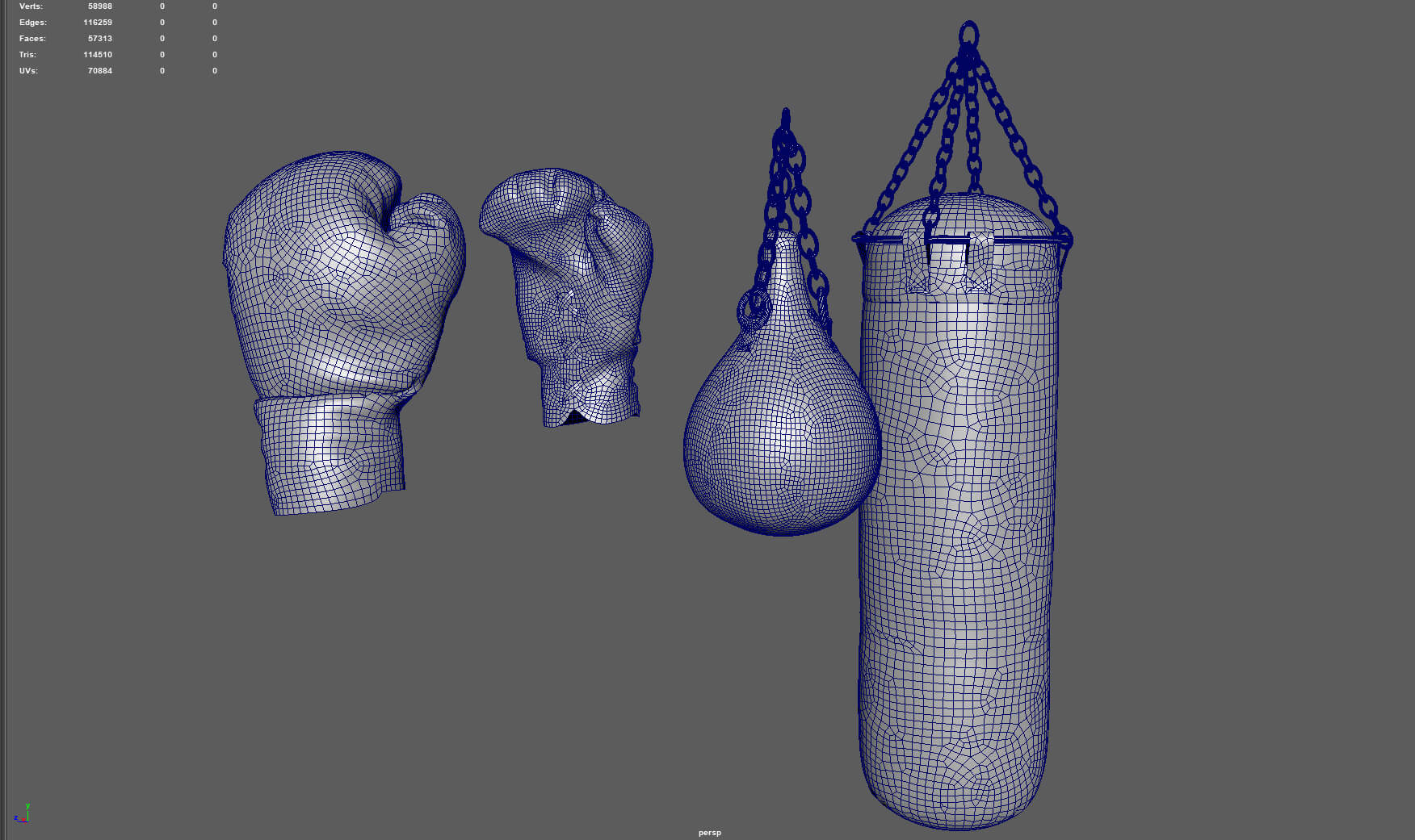 Boxing Equipment - 3D Model by alenfsl