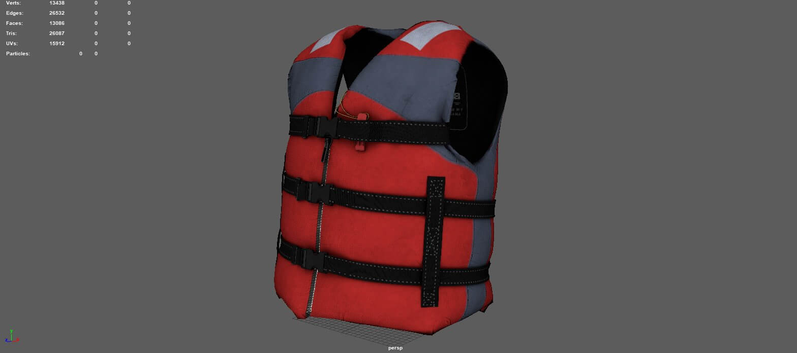 Life Jacket - 3D Model by alenfsl