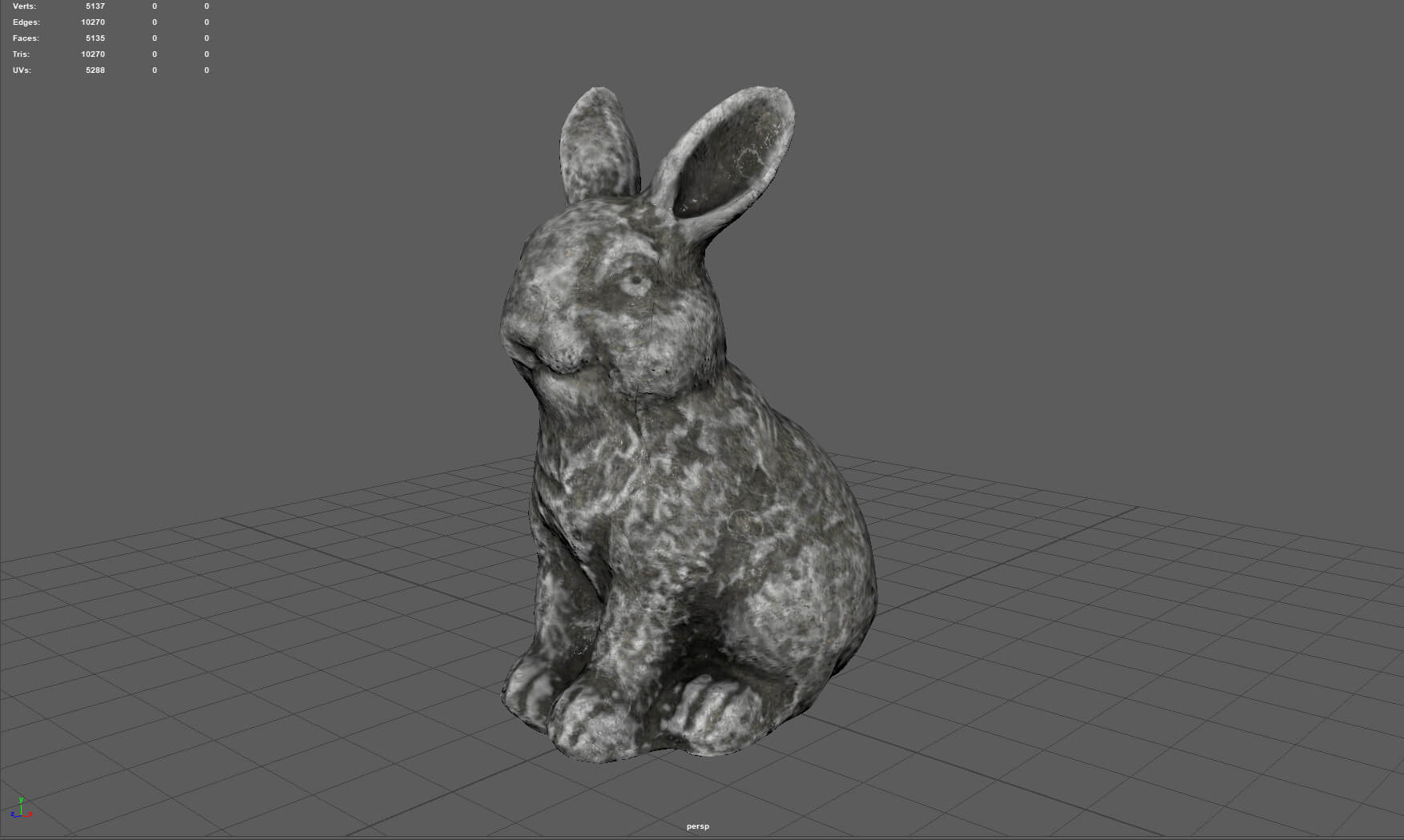 Sitting Rabbit - 3D Model by alenfsl