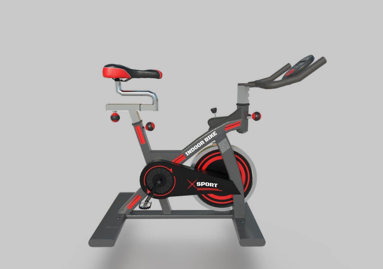 Bike Machine Model Spinning Bike - 3D Model by alenfsl