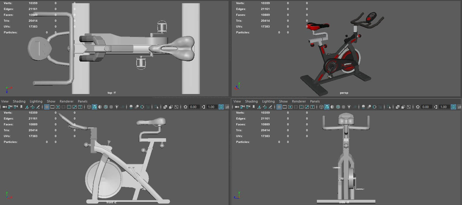Spinning Bike 3D Model by alenfsl