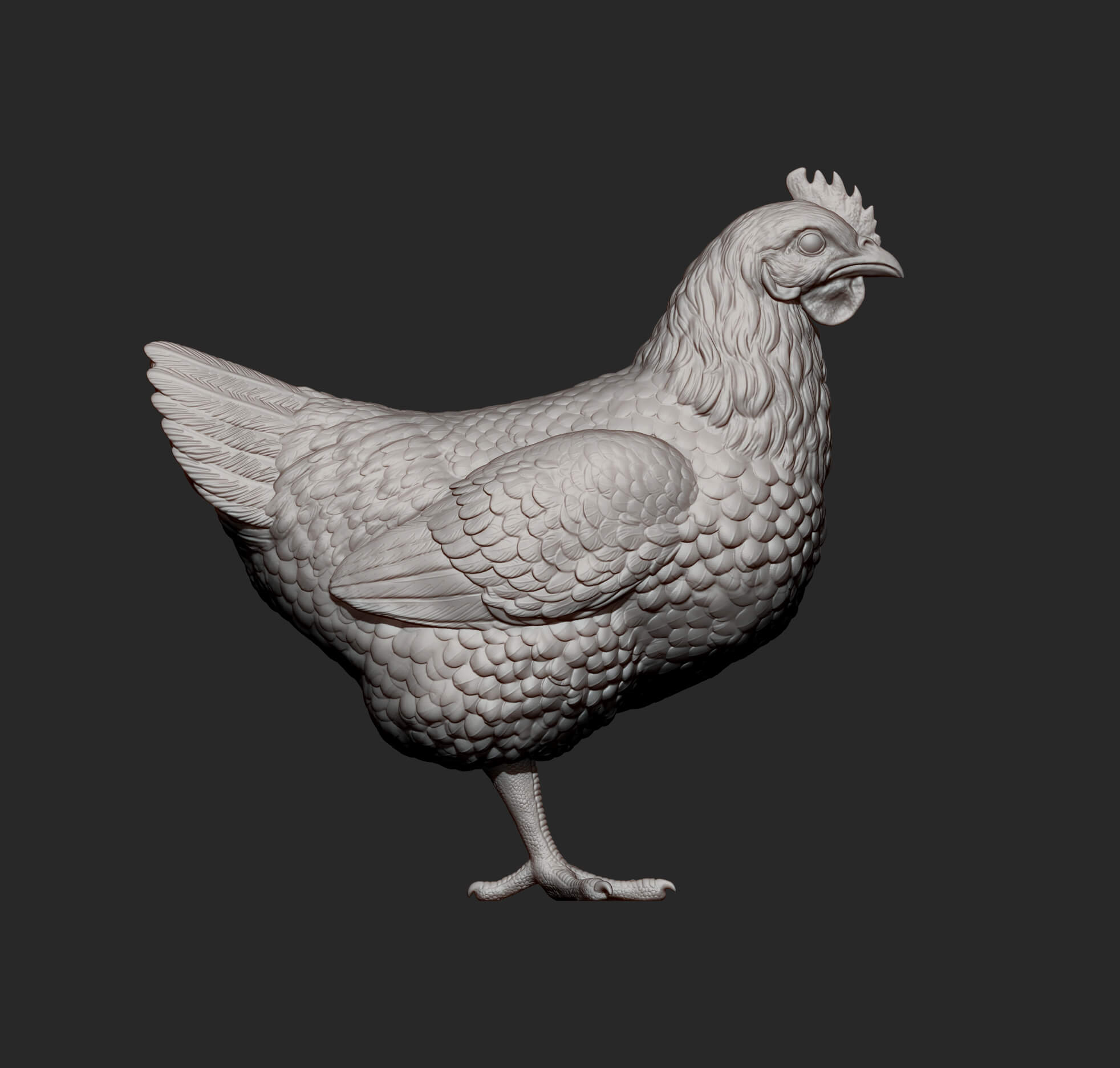 Chicken 3D Print Model by Alexander3dart