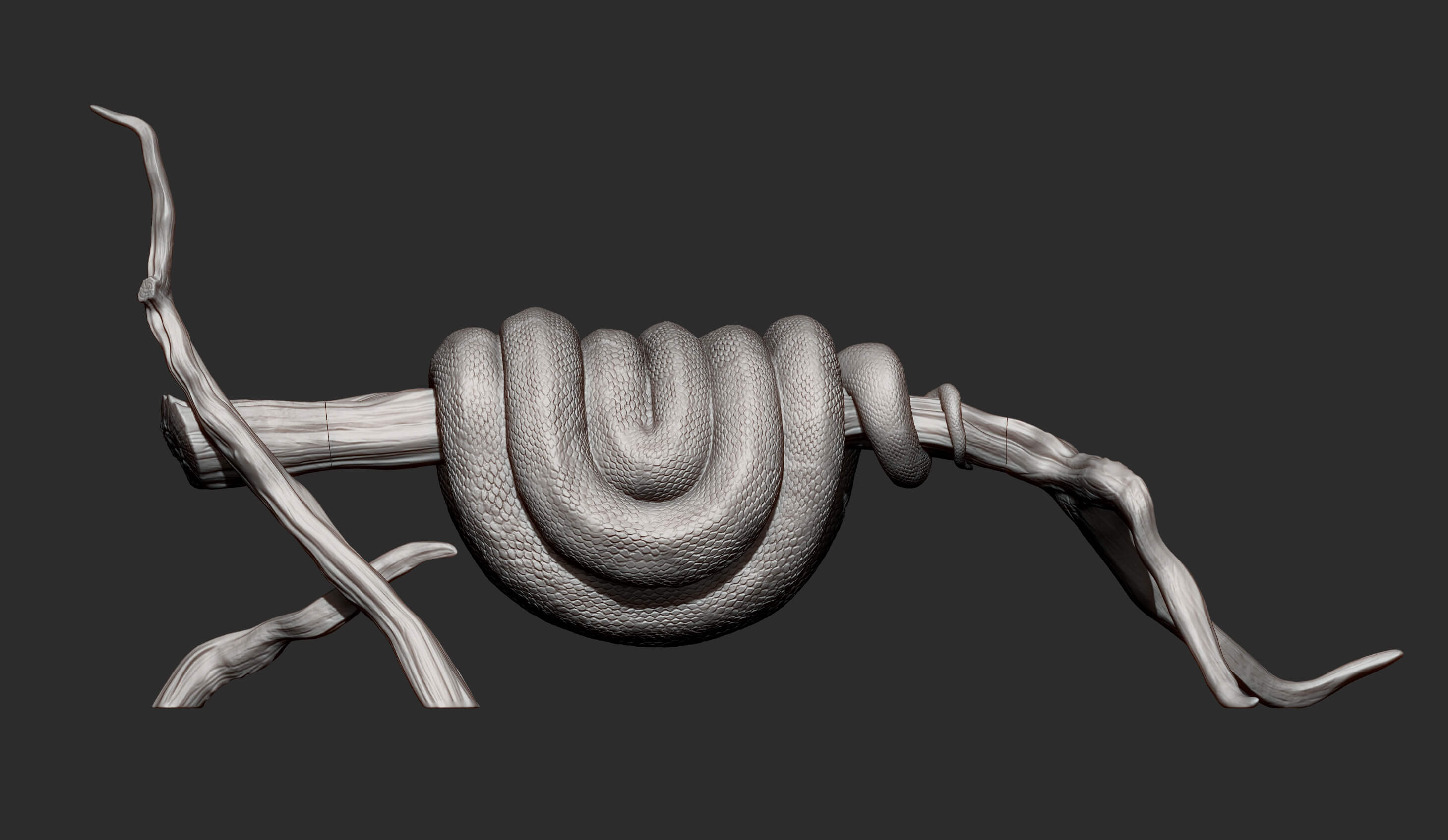Green Tree Python - 3D Model by Alexander3dart