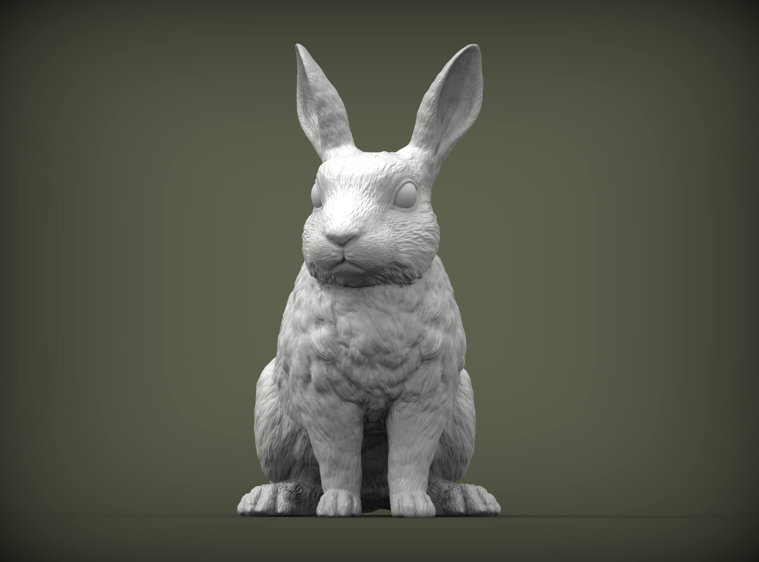 Rabbit Rex Agouti 3D Print Model by Alexander3dart
