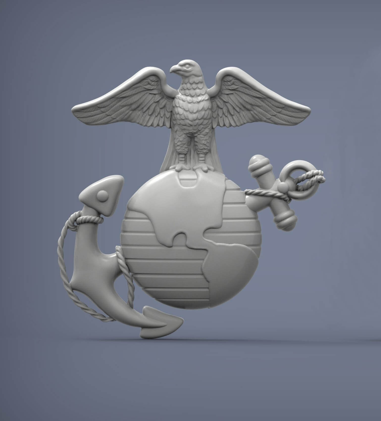US Marine Corps Globe and Anchor Insignia 3D Print Model by Alexander3dart