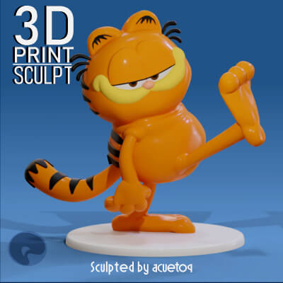 Garfield Kicking Something