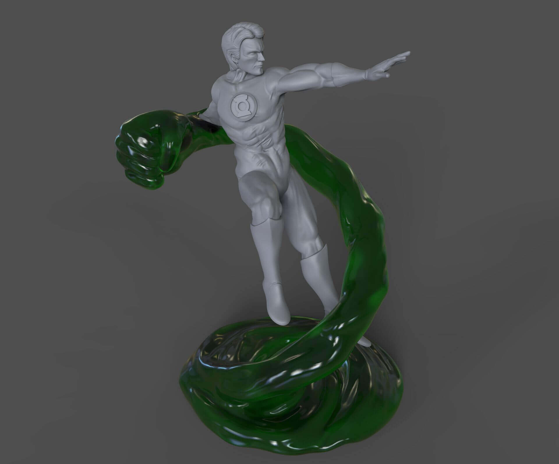 Download Green Lantern Print Ready 3d Model