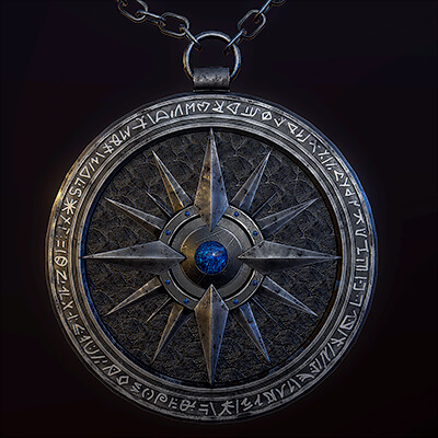 Game Ready Dark Fantasy Cult of the Blue Star Pendant