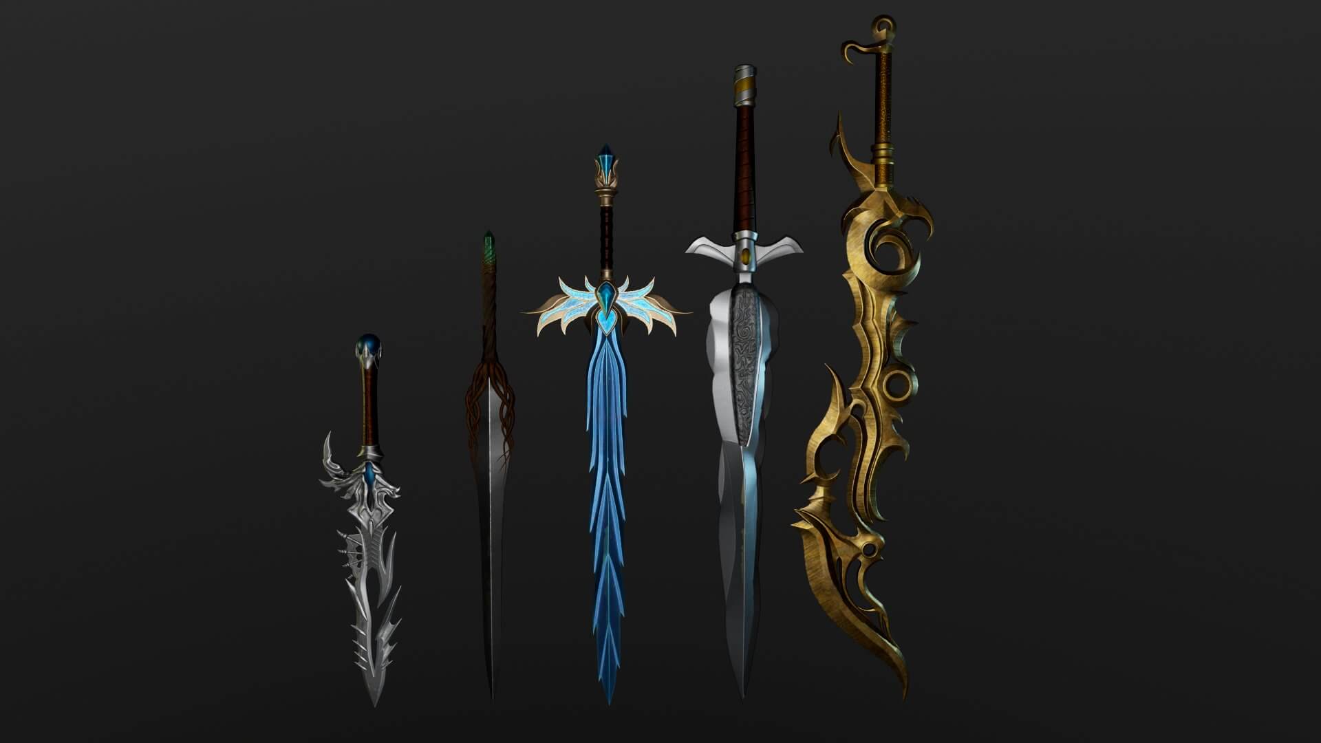 Swords Pack - 3D Model by AlexTroi