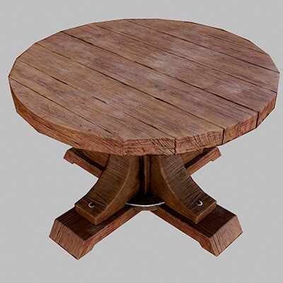 Low Poly Round Table