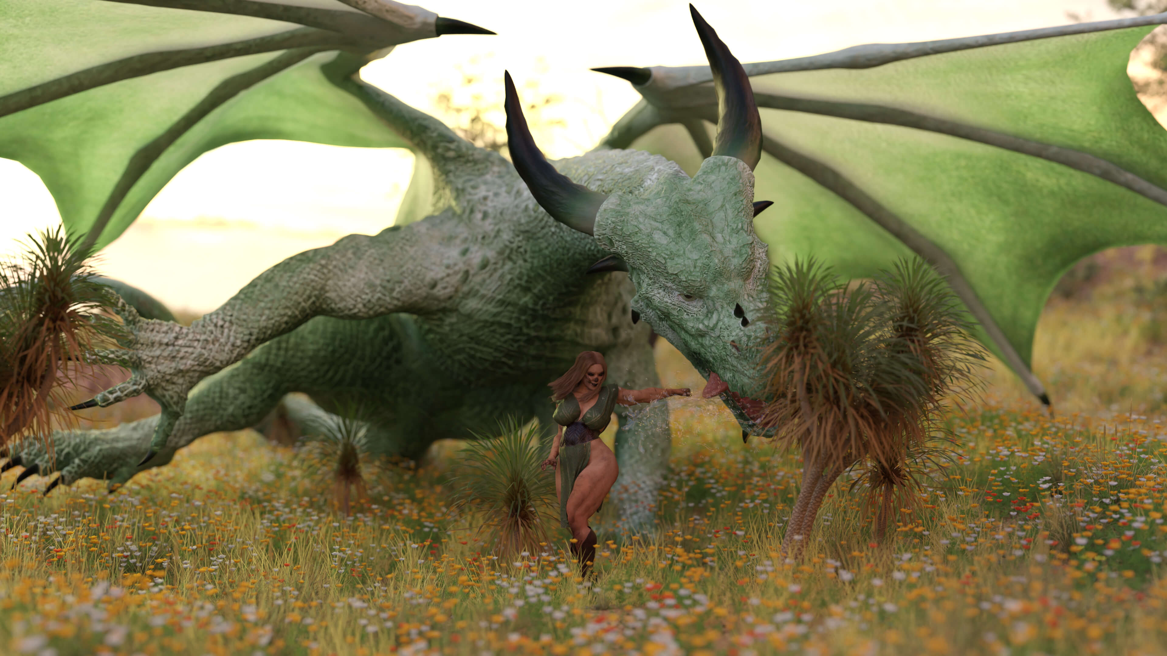 K.O. in the first Round 3D Render, Digital Art by AlfRaMusic