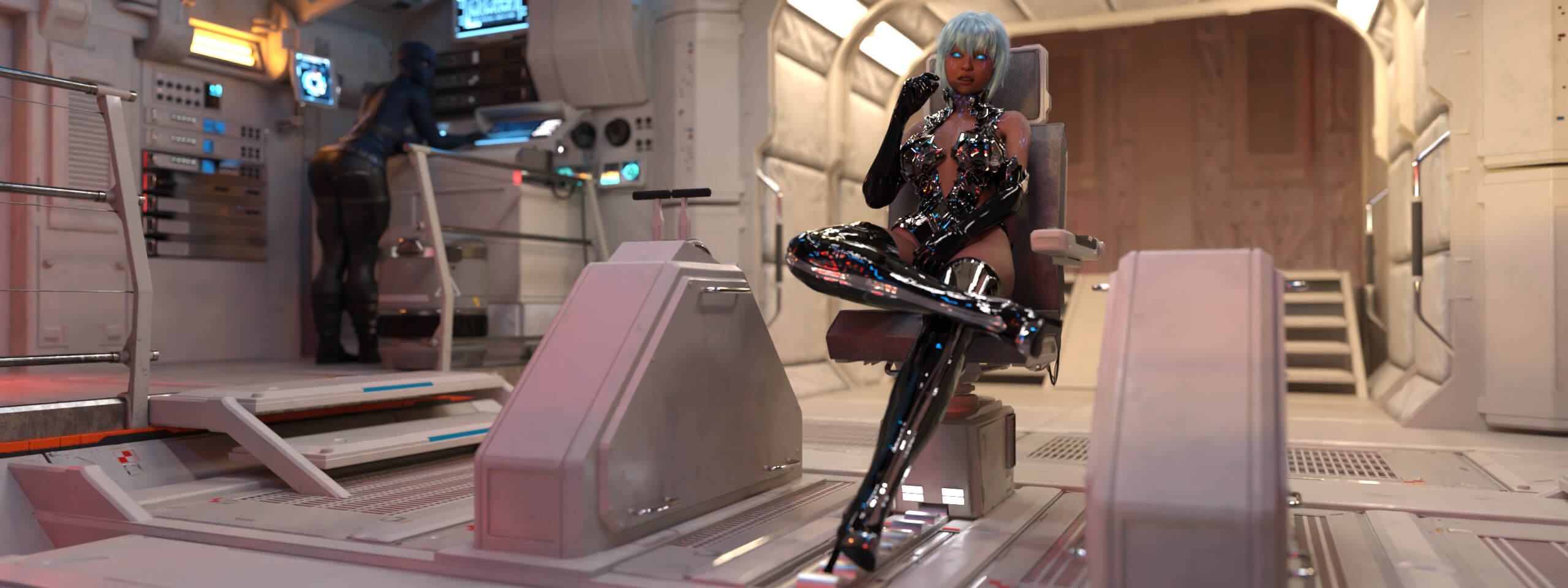 Pretty, but bad-tempered 3D Render, Digital Art by AlfRaMusic