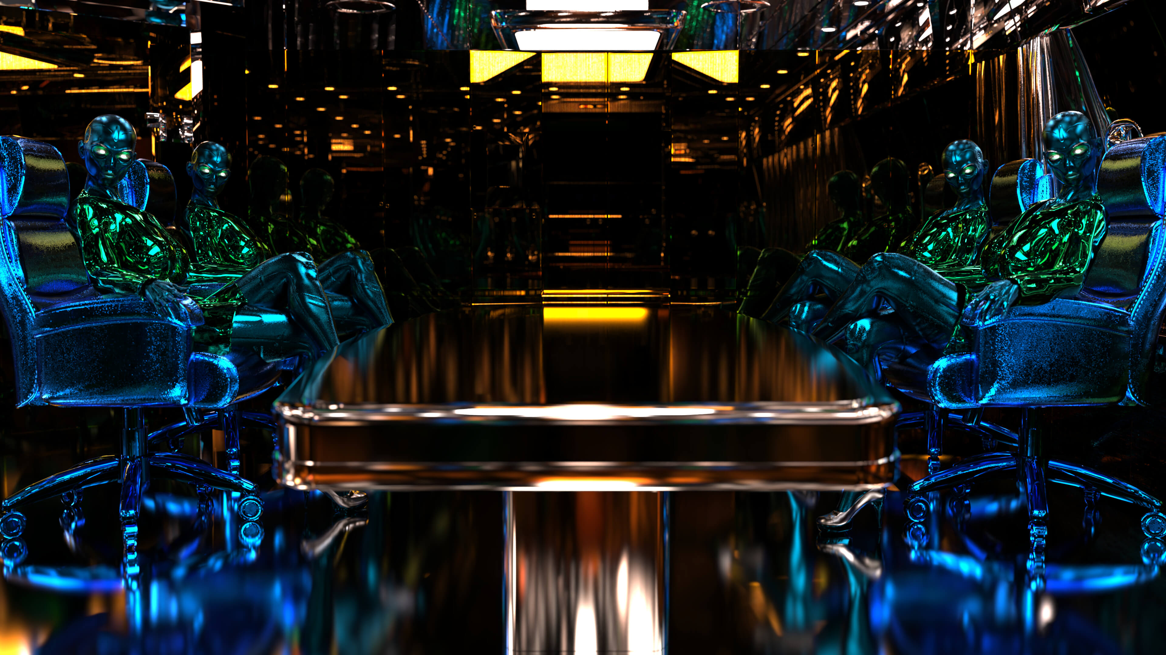 Reflections 3D Render, Digital Art by AlfRaMusic