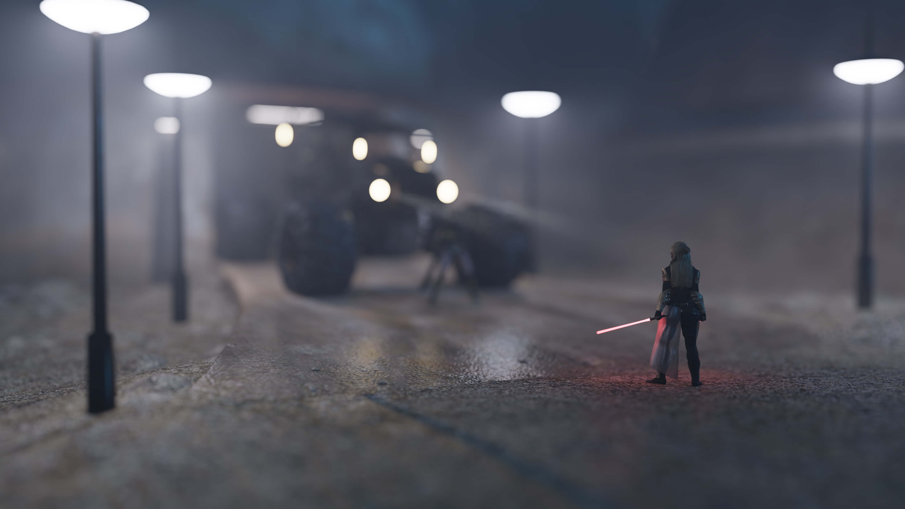 The Outpost VERS 2 3D Render, Digital Art by AlfRaMusic