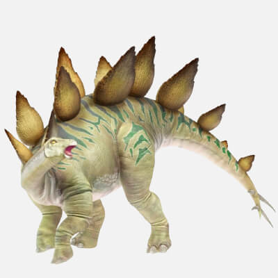 Realistic Stegosaurus Prehistoric Dinosaur