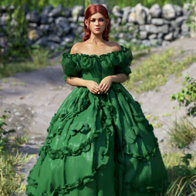 dForce 1860s Historical Ballgown