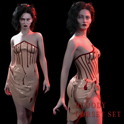 Halloween Corset Set