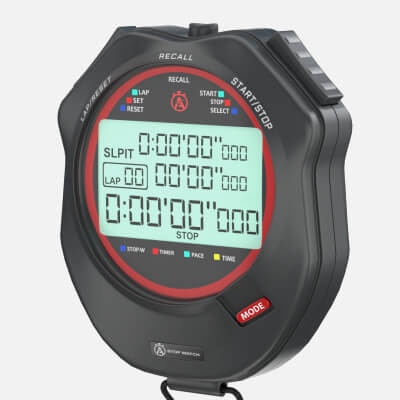 Digital Stopwatch - 3D Model by alpha3dmodels