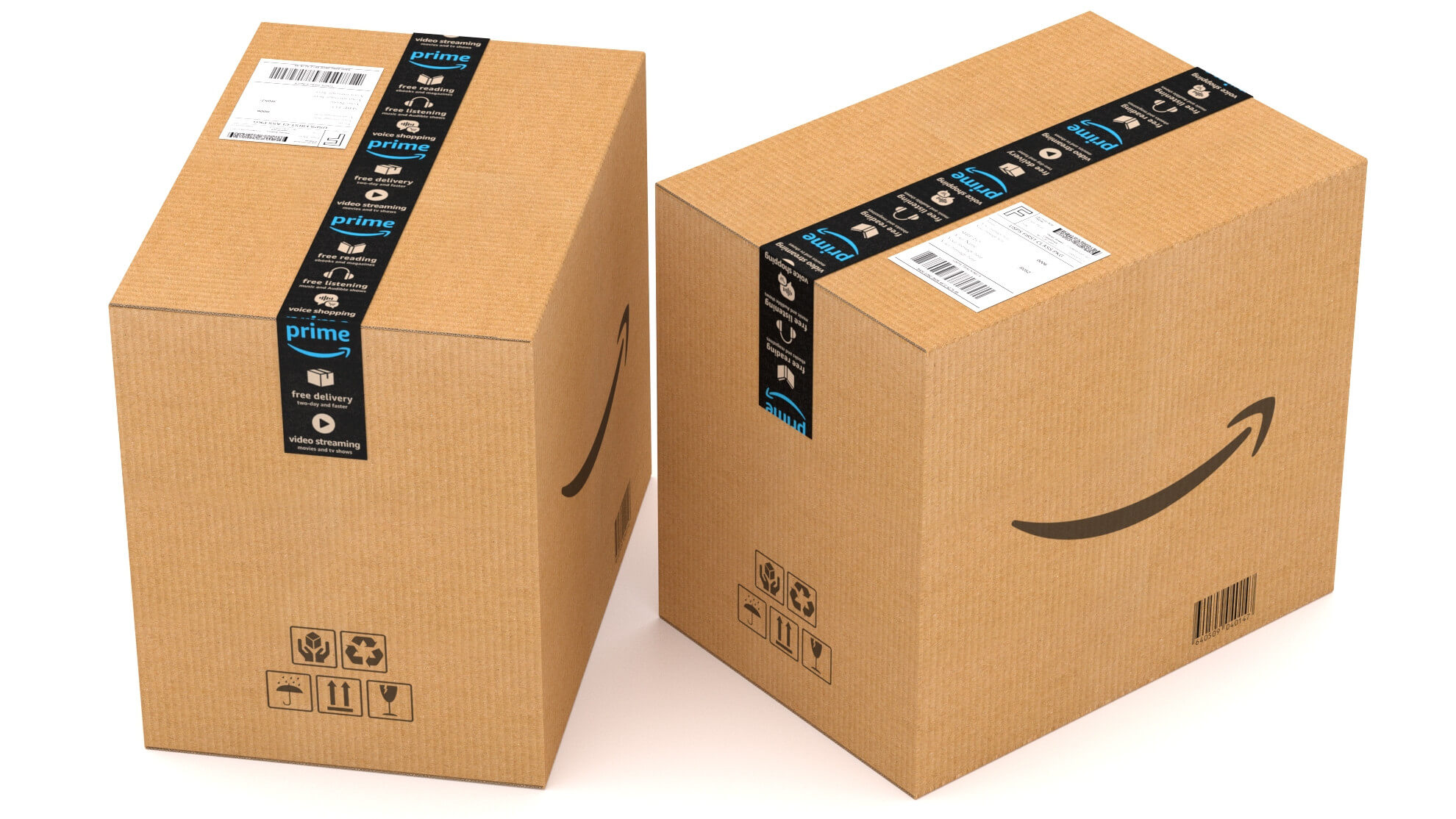 Amazon Cardboard Box 3D Model by ALPHA3DST